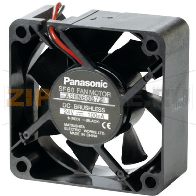 Вентилятор 24 В/DC, 36.6 м³/ч, (ДxШxВ) 60x60x25 мм Panasonic ASFN60392 