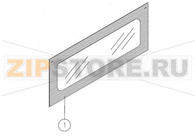 Стекло двери внешнее 815x337x4 Unox XF 085 Оригинальное название запчасти: VT090 - VETRO SER. EST. PORTA 815x337x4 Unox XF 085 На деталировке запчасть Unox XF 085 под номером: 1