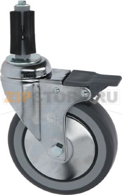 ПОВОРОТНОЕ ИГОЛЬЧАТОЕ КОЛЕСО С ТОРМОЗОМ 