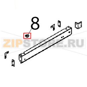 Morsetto 41 stecche da dodici Angelo Po BX61E Morsetto 41 stecche da dodici Angelo Po BX61EЗапчасть на деталировке под номером: 8