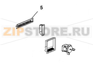 Щиток пластиковый Unox XF023 Оригинальное название запчасти: VM1950A - PLASTIC DRIP FLAP Unox XF023 На деталировке запчасть Unox XF023 под номером: 5