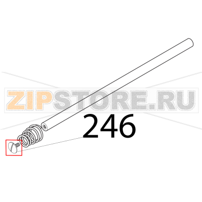 Vite b. tond T20 Sirman Mirra 250 C Vite b. tond T20 Sirman Mirra 250 CЗапчасть на деталировке под номером: 246