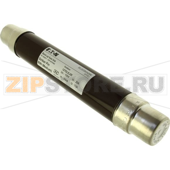 Предохранитель, 20 A, AC 12 kV, 63 кА, 2", 51x292 мм, DIN Eaton 12KV 20Amp 2" DIN Brown Resin Seal Fuse 