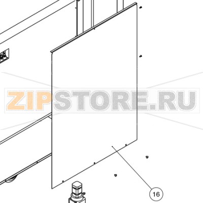 Панель боковая Alto Shaam 500-TH/III Панель боковая Alto Shaam 500-TH/IIIЗапчасть на сборочном чертеже под номером: 16Количество запчастей в комплекте: 2