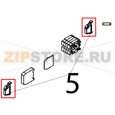 Terminal clamp Angelo Po FX61E1 Terminal clamp Angelo Po FX61E1Запчасть на деталировке под номером: 5