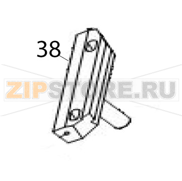 Slide bracket Hurakan HKN-HM300M Slide bracket Hurakan HKN-HM300MЗапчасть на деталировке под номером: 38