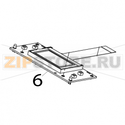 LCD &amp; Keys panel board TSC Alpha-4L LCD &amp; Keys panel board TSC Alpha-4LЗапчасть на деталировке под номером: 6