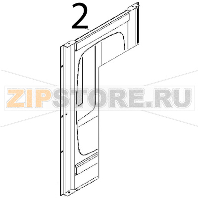 Oven counter door Angelo Po FM1011E2 Oven counter door Angelo Po FM1011E2Запчасть на деталировке под номером: 2