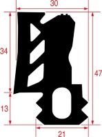 Profile seal for cabinet door 10018040