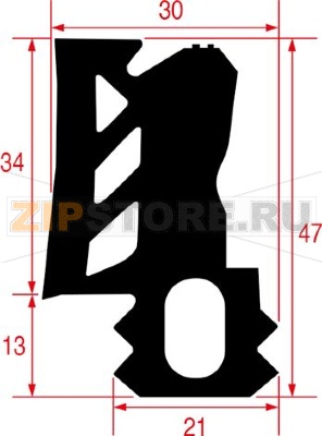 Profile seal for cabinet door 10018040 