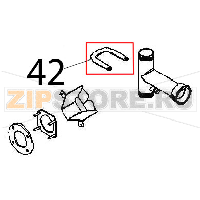 Flat bracket Angelo Po FX101E1 Flat bracket Angelo Po FX101E1Запчасть на деталировке под номером: 42