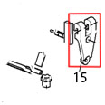 Slider (die casting aluminum) Viatto HLS-1650A Slider (die casting aluminum) Viatto HLS-1650AЗапчасть на деталировке под номером: 15