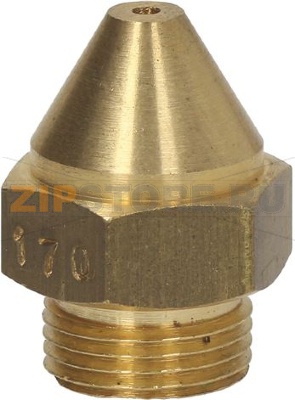 КОНИЧЕСКАЯ ГАЗОВАЯ РАСПЫЛИТЕЛЬНАЯ ФОРСУНКА M13 X 1 Ø 1,70 ММ 