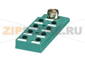 Соединительный блок Splitter boxes V1-8/16A-E2-M23 Pepperl+Fuchs Описание оборудованияSplitter box octuple, twin configuration, with M23 connector