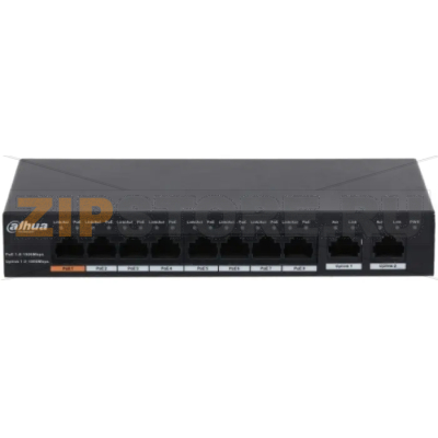 Коммутатор неуправляемый, 10 портов Dahua DH-PFS3010-8GT-96-V2 