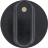 KNOB STAR TYPE BLACK ø 38 mm