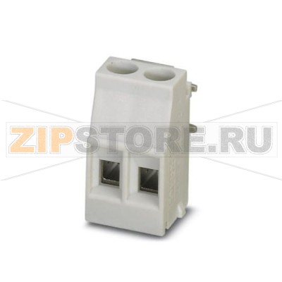 Клеммы для печатного монтажа Phoenix Contact MKDSO 2,5/ 2-R KMGY Номинальный ток: 24 А, Номинальное напряжение: 320 В, Размер шага: 5 мм, Полюсов: 2, Тип подключения: Винтовые зажимы, Монтаж: пайка, Направление подключения, проводник / печатная плата: 0 °, Цвет: cветло-серый, Изделие с боковым расположением выводов.Минимальный заказ: 10 шт.Упаковка: 10 шт.
