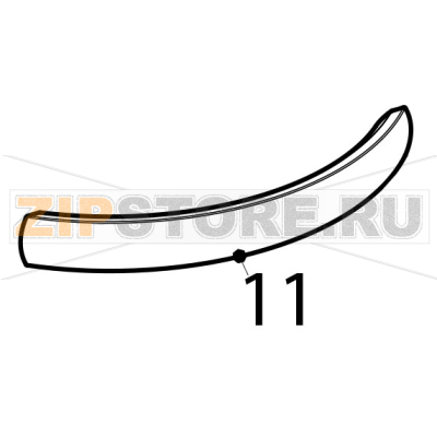 Handle Tecnoinox FR43FE7 Handle Tecnoinox FR43FE7Запчасть на деталировке под номером: 11