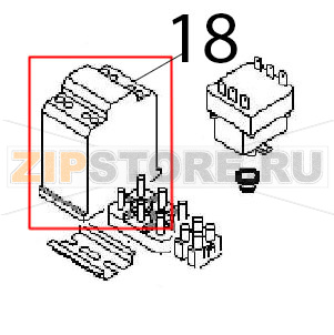 Relay 220/230 V, 50/60 Hz Angelo Po 04WFR3ED Relay 220/230 V, 50/60 Hz Angelo Po 04WFR3EDЗапчасть на деталировке под номером: 18