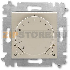 Терморегулятор с поворотной ручкой, кофе макиато/белый ABB 2CHH920003A6018 