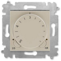 Терморегулятор с поворотной ручкой, кофе макиато/белый ABB 2CHH920003A6018