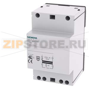 ТРАНСФОРМАТОР, 24VA PRIM 230V AC,50HZ, SEK 8V,12V AC WITH PTC PROT.,3MW Siemens 4AC3724-0 