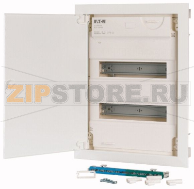 Панель распределительная, 2-рядная, дверь из стали плоская Eaton KLV-24HWS-F 
