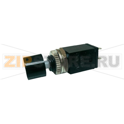 Кнопка 125 В/AC, 3 А, 1 x вкл/выкл, без фиксации, 1 шт Miyama DS-410, BK 