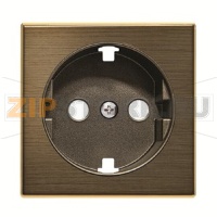 Накладка для розетки с плоской поверхностью, античная латунь ABB 2CLA858890A1201