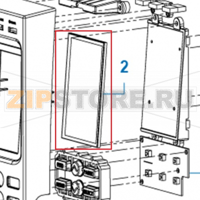4.3&quot; LCD TSC TTP-2410MT 4.3" LCD TSC TTP-2410MTЗапчасть на сборочном чертеже под номером: 2Название запчасти на английском языке: 4.3" LCD TSC TTP-2410MT