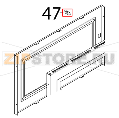 Nasello a 1 scatto per bloccaggio maniglia Tecnoeka KF 966 D AL UD Nasello a 1 scatto per bloccaggio maniglia Tecnoeka KF 966 D AL UDЗапчасть на деталировке под номером: 47