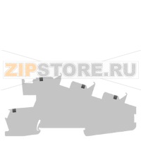 Installation terminal L L 2.5 mm2, 5.2 mm width gray Siemens 8WH6001-4DF00