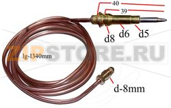 THERMOCOUPLE FOR OVEN BERTAZZONI 508026 