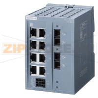 SCALANCE XB108-2 unmanaged IE switch, 8x 10/100 Mbit/s Ports, 2x 100 Mbit/s multimode SC, for setting up small star and line topologies; LED diagnostics,IP20, redundant power supply, 24 V AC/DC Manual available as a download Siemens 6GK5108-2BD00-2AB2