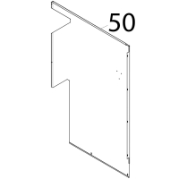 Fianco destro inox Tecnoeka KF 1010 A UD