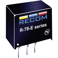 Преобразователь DC/DC, печатный монтаж, 24 В/DC, 5 В/DC, 500 mA Recom R-78E5.0-0.5