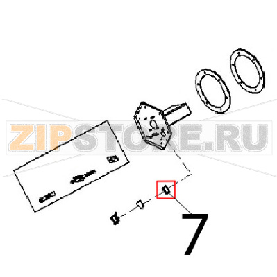 Guarnizione per visore Angelo Po FX201G3 Guarnizione per visore Angelo Po FX201G3Запчасть на деталировке под номером: 7