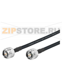 SIMATIC NET N-CONNECT MALE/MALE  FLEXIBLE CONNECTION CABLE PREASSEMBLED, WITH RAILWAY CERTIFICAT., LENGTH 1M, FLEXIBLE CONNECTION CABLE E.G. FOR ANTENNA - LIGHTNING PROTECTOR Siemens 6XV1875-5SH10