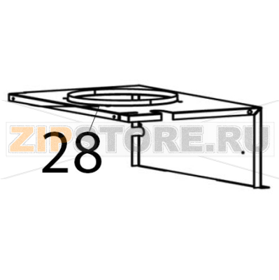 Condenser bracket Bartscher RT-78B-8 Condenser bracket Bartscher RT-78B-8Запчасть на деталировке под номером: 28