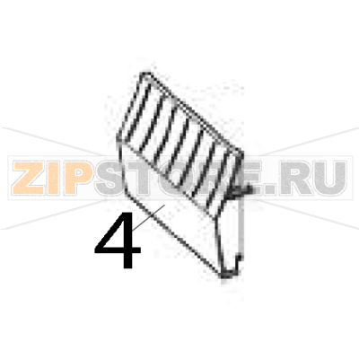 Front lower panels (includes tear and peel panels) Zebra ZT211 Front lower panels (includes tear and peel panels) Zebra ZT211Запчасть на деталировке под номером: 4
