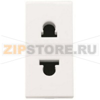 Розетка 16 А, 250 В, альпийский белый ABB 2CLA213501N1101