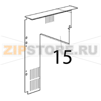 Rear panel Scotsman AC 56 Rear panel Scotsman AC 56Запчасть на деталировке под номером: 15