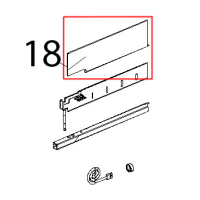 Profilo inox paracalore cruscotto Unox XVC 504