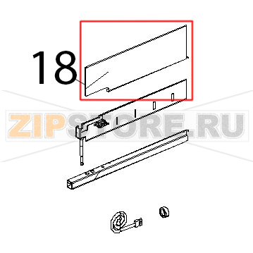 Profilo inox paracalore cruscotto Unox XVC 504 Profilo inox paracalore cruscotto Unox XVC 504Запчасть на деталировке под номером: 18