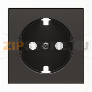 Накладка для розетки с плоской поверхностью, чёрный бархат ABB 2CLA858890A1501 