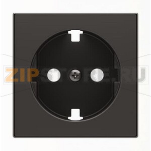 Накладка для розетки с плоской поверхностью, чёрный бархат ABB 2CLA858890A1501 