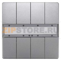 Четыре пары клавиш, без светодиода состояния, платиновый металлик Siemens 5WG1287-2DB42