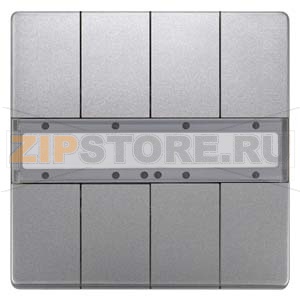 Четыре пары клавиш, без светодиода состояния, платиновый металлик Siemens 5WG1287-2DB42 