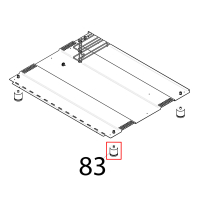 Adjustable foot Piron P920RXS
