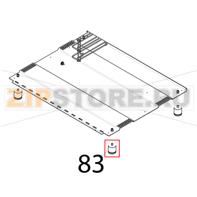 Adjustable foot Piron P920RXS Adjustable foot Piron P920RXSЗапчасть на деталировке под номером: 83